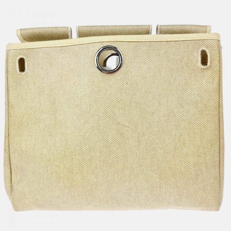 Pre Owned Hermes Natural Toile H Herbag a Dos Backpack