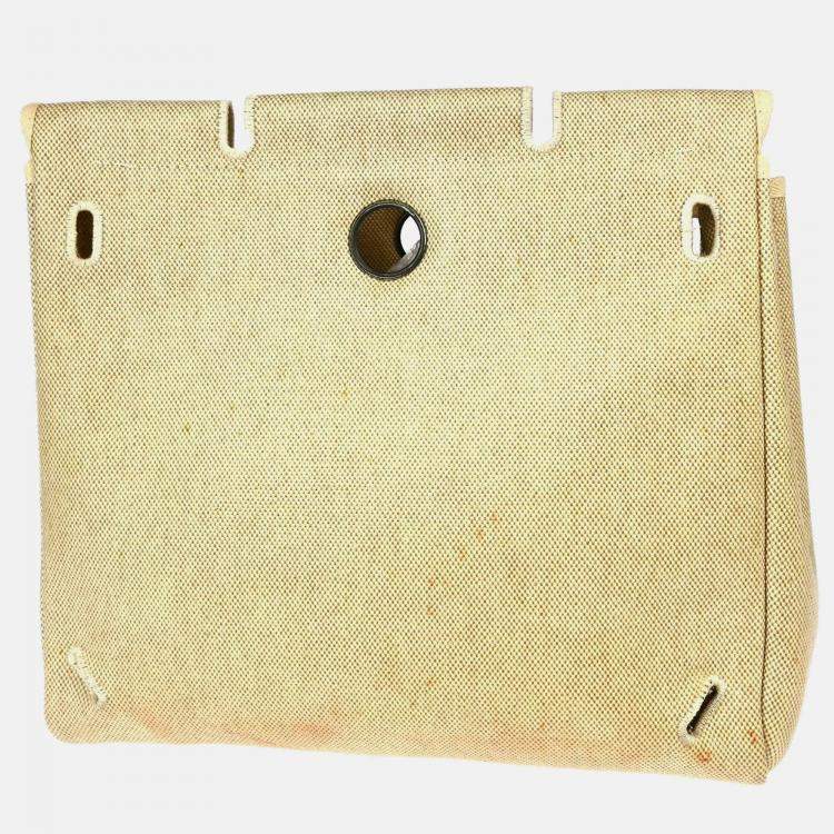 Pre Owned Hermes Natural Toile H Herbag a Dos Backpack
