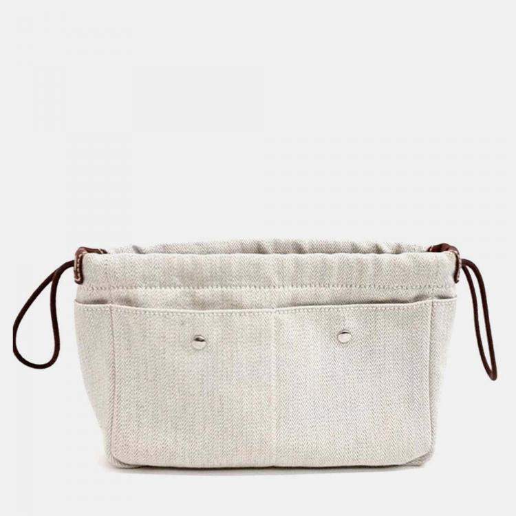 Pre Owned Hermes Poby Fabric Pouch