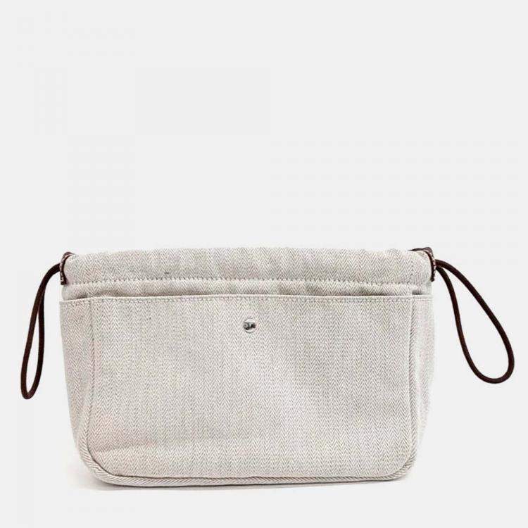 Pre Owned Hermes Poby Fabric Pouch
