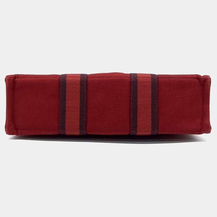 Pre Owned Hermes Furutto PM  Red Fabric Bag 
