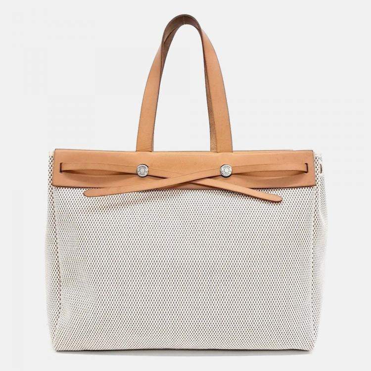 Pre Owned Hermes Beige Fabric Havana