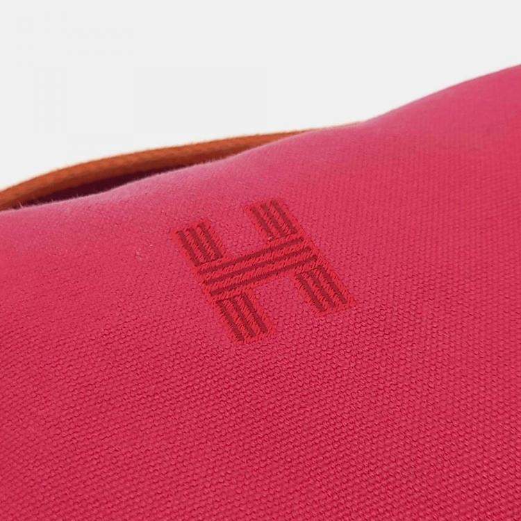 Pre Owned Hermes Breathe-A-Brack Pink Fabric Case
