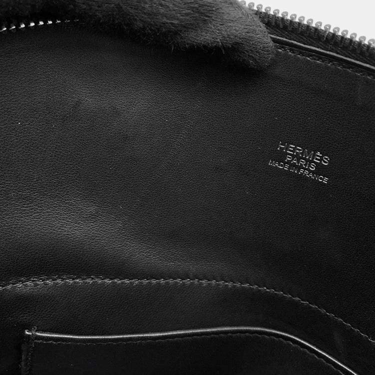 Pre Owned Hermes Bolide 27 Black Epsom Leather Handbag
