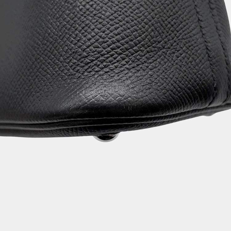 Pre Owned Hermes Bolide 27 Black Epsom Leather Handbag