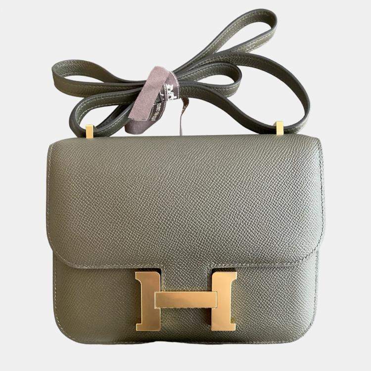 Pre Owned Hermes Constance 19 Epsom Leather Shoulder Bag