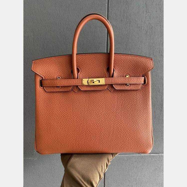 Pre Owned Hermes Birkin 25 Leather Handbag