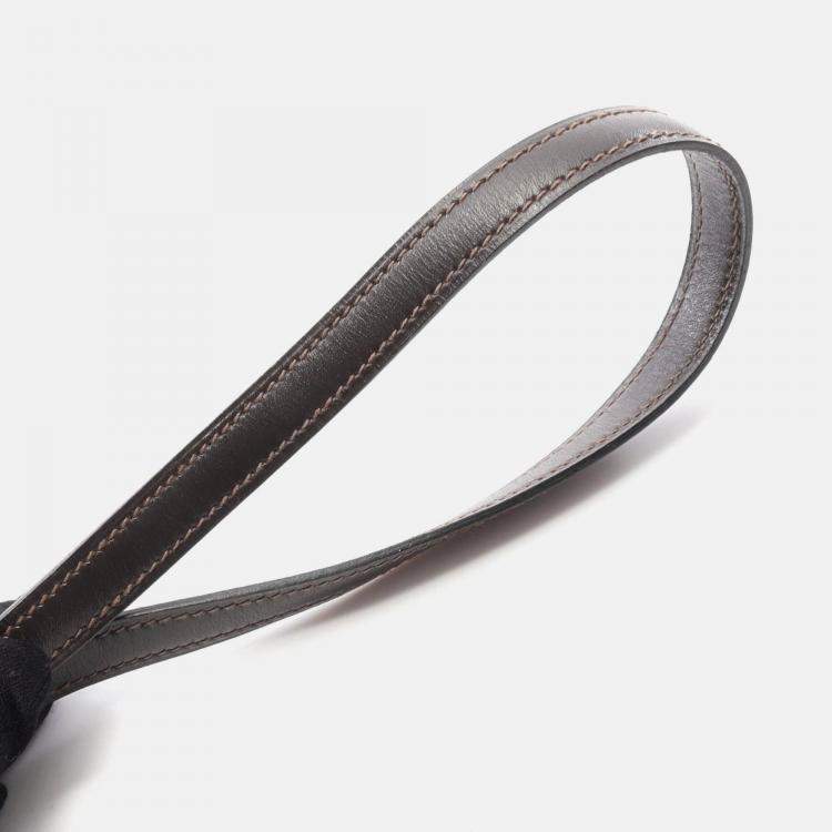 Pre Owned Hermes Brown Box Calf Leather Shoulder Bag