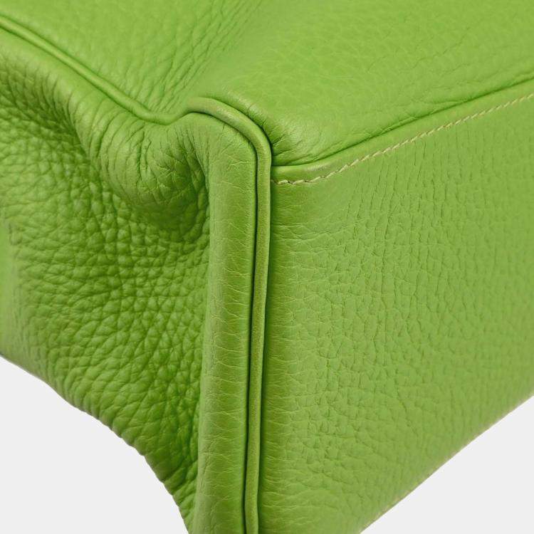 Pre Owned Hermes Apple Green Taurillon Clemence Kelly A Dos GM Backpack