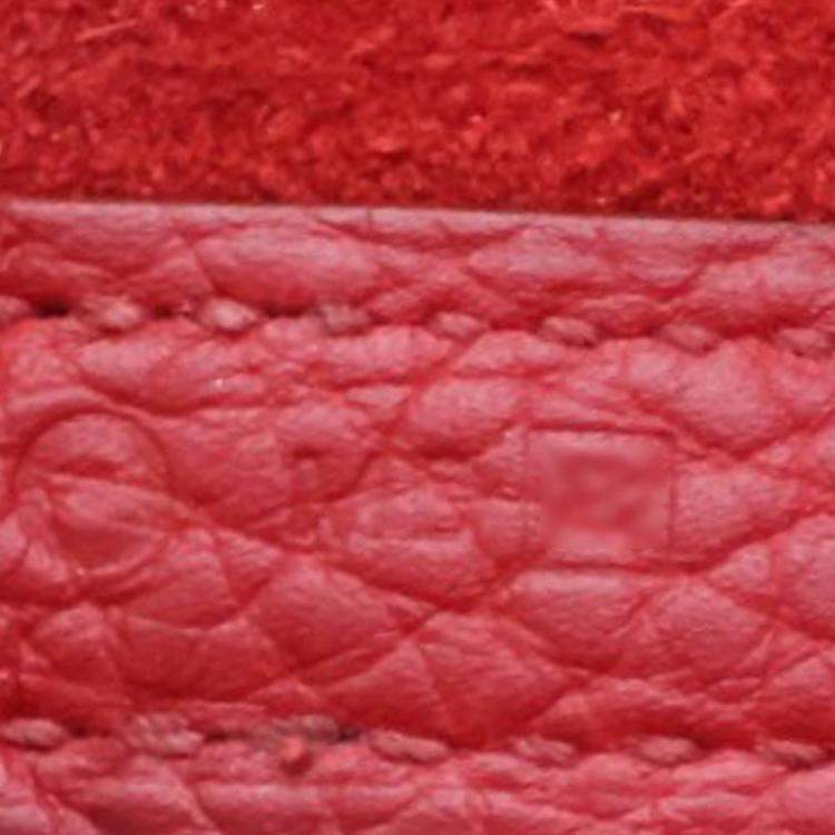 Pre Owned Hermes Picotin Lock 18 Rouge Grenat Clemence Bag