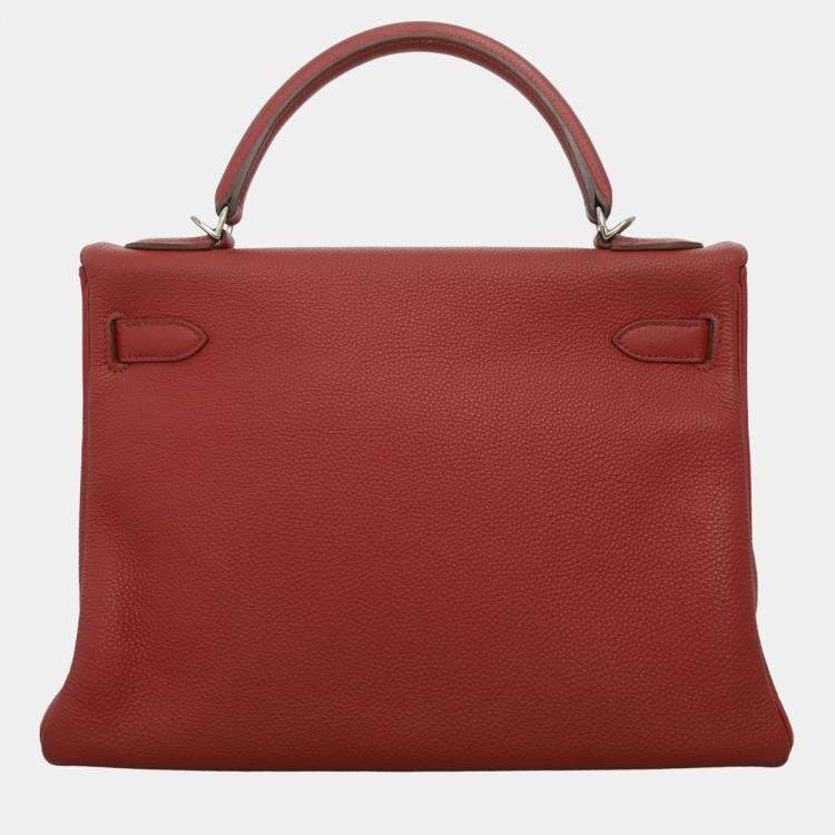 Pre Owned Hermes Kelly 32 Leather Bag