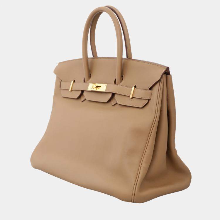 Pre Owned Hermes Birkin 35 Leather Bag