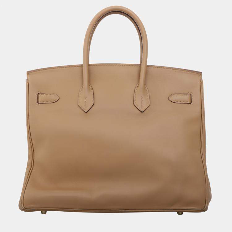 Pre Owned Hermes Birkin 35 Leather Bag