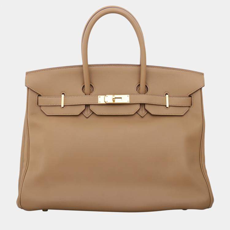 Pre Owned Hermes Birkin 35 Leather Bag
