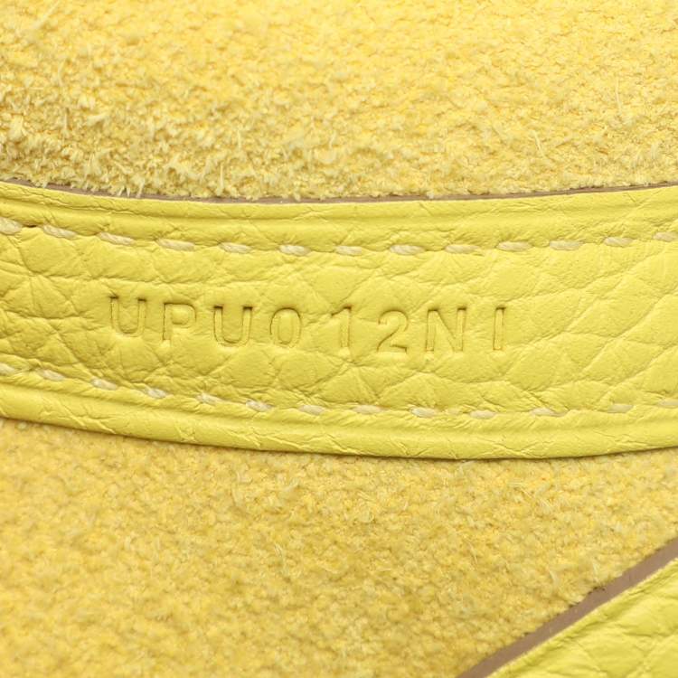 Pre Owned Hermes Jaune Citron Taurillon Clemence Leather Picotin Lock 18 Bag