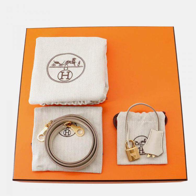 Pre Owned Hermes Bolide 1923 Beton Evercolor 25 Handbag