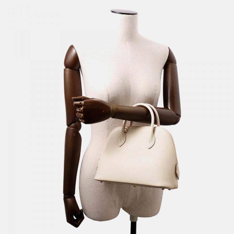 Pre Owned Hermes Bolide 1923 Beton Evercolor 25 Handbag
