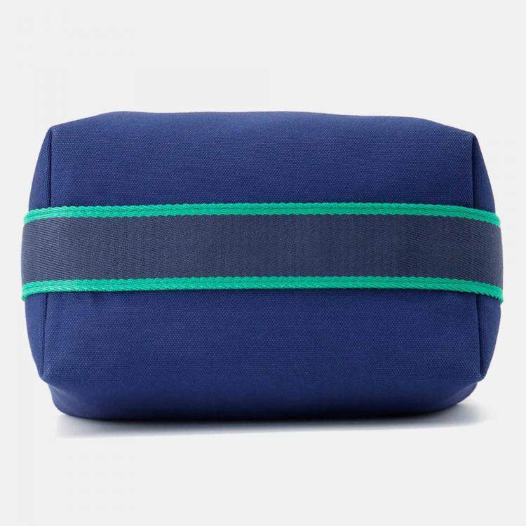 Pre Owned Hermes Brid A Black Navy/Green Canvas PM 