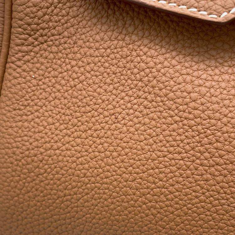 Pre Owned Hermes Birkin  30 Gold Togo Leather Bag 