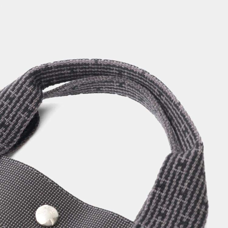Pre Owned Hermes Herline Gray Nylon Canvas Tote MM