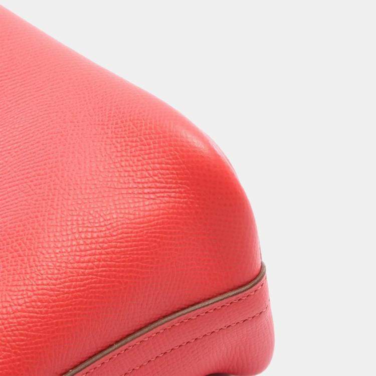 Pre Owned Hermes Bolide27 Shoulder Handbag 041693Ck Epsom Leather Rose Jaipur