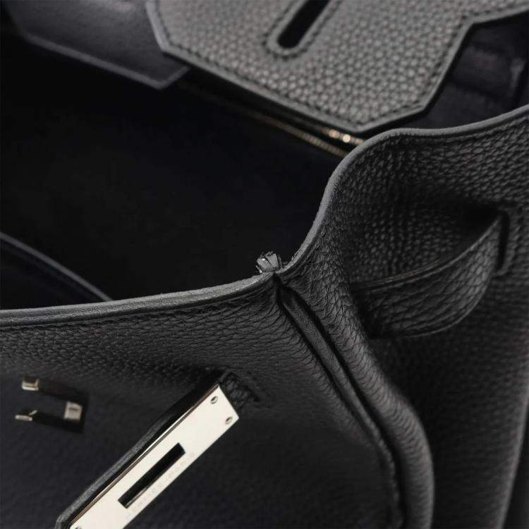 Pre Owned Hermes Birkin 35 Handbag Togo Leather Black