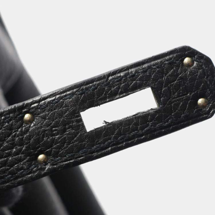 Pre Owned Hermes Birkin 35 Handbag Togo Leather Black