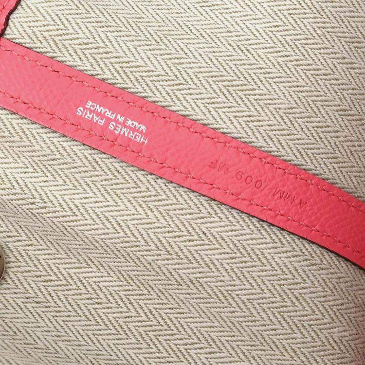 Pre Owned Hermes Garden Party 36 PM Rose Azalee Epsom Tote Bag