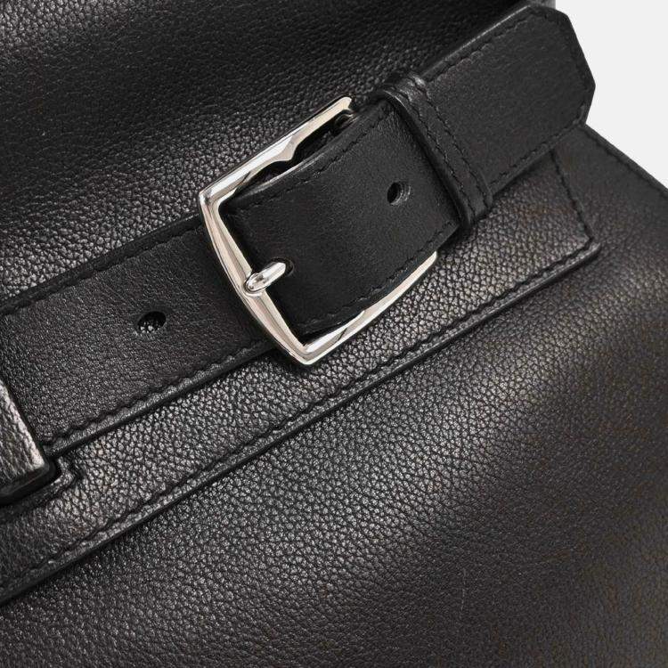 Pre Owned Hermes Etribelt Black Evergrain Handbag