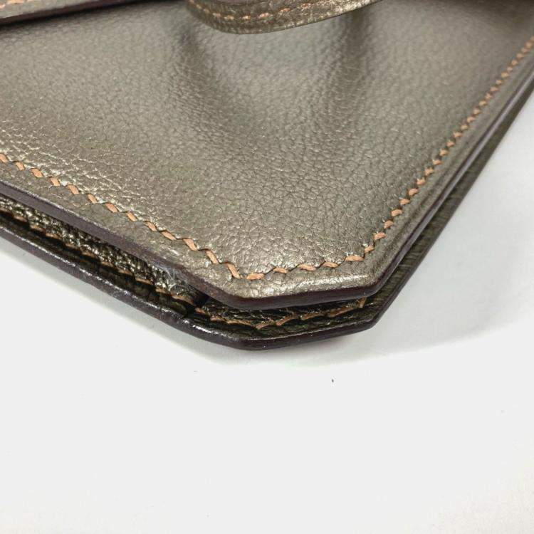 Pre Owned Hermes 2005 Envelope Shoulder Handbag Bag Accessory Pouch Chevre Gold