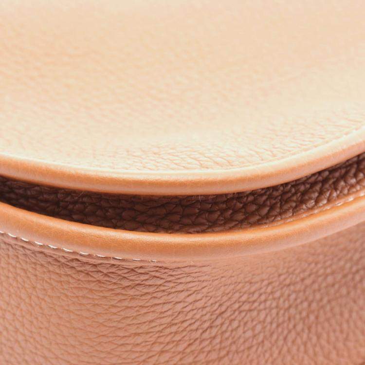 Pre Owned Hermes Evelyne III TPM Brown Leather Shoulder Bags