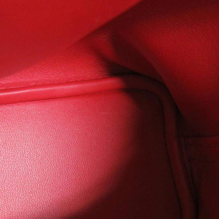Pre Owned Hermes Bolide 1923 Mini Rouge Ladue Evercolor Bag