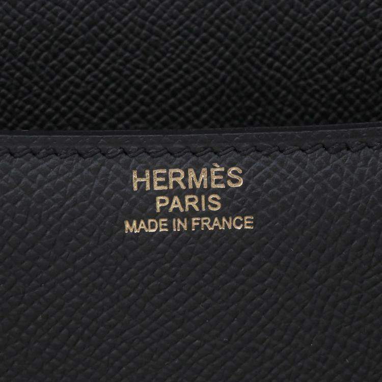Pre Owned Hermes Constance 24 Black Epsom Bag