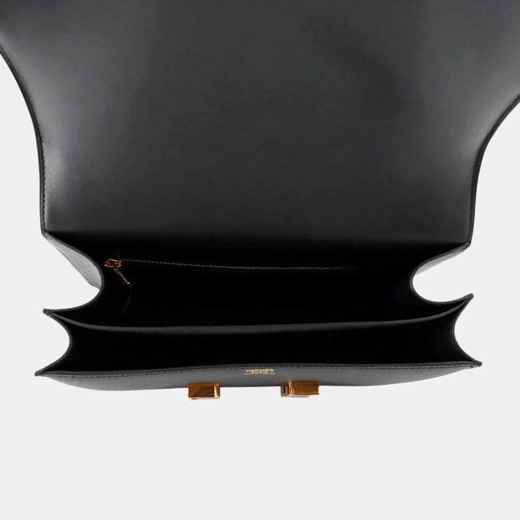 Pre Owned Hermes Constance 24 Black Epsom Bag