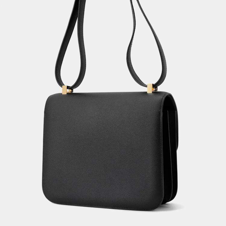 Pre Owned Hermes Constance 24 Black Epsom Bag