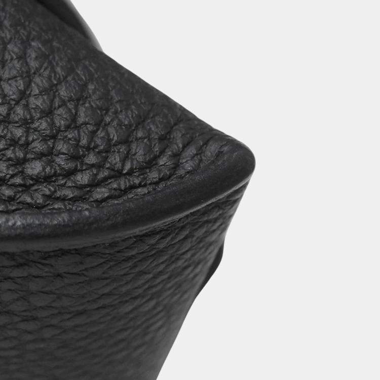 Pre Owned Hermes Videpoches Black Togo Leather Bag