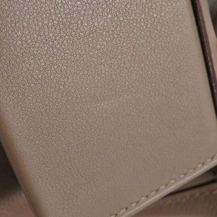 Pre Owned Hermes 24/24 Sac Van Quatre Mini Etoupe Swift Leather Evercolor Bag