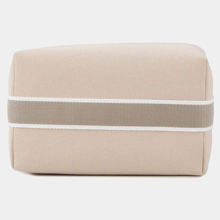 مملوكة مسبقًا Hermes Brid a Black GM Beige Canvas Bag
