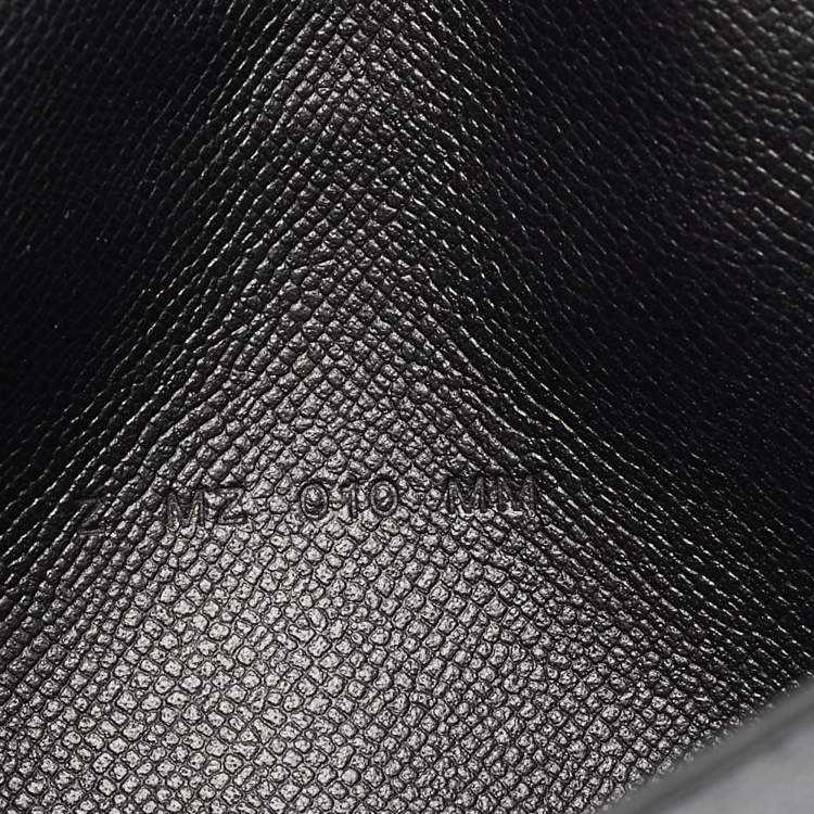 Pre Owned Hermès Noir Madame Leather Kelly Pocket Compact Wallet