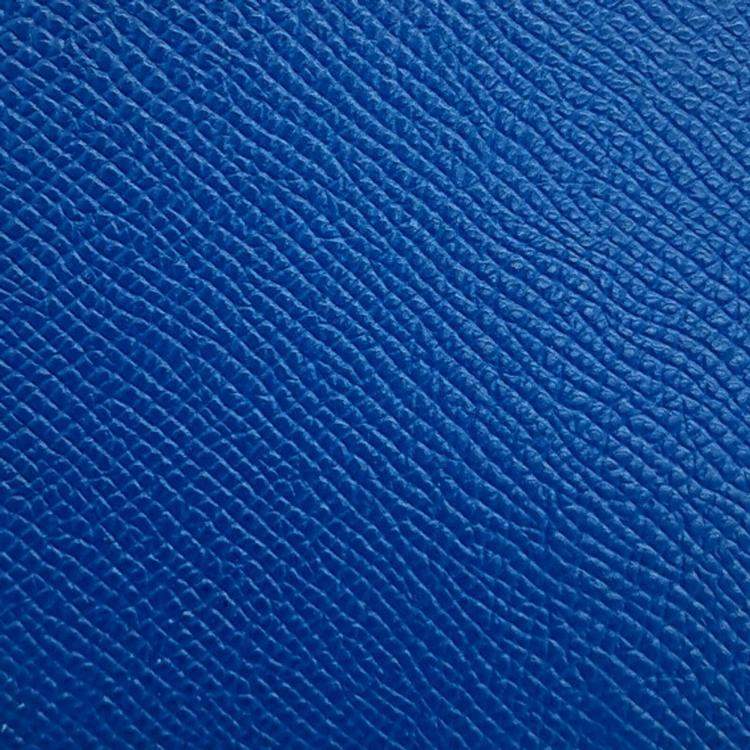 Pre Owned Hermes Blue Leather Silky Long Wallet