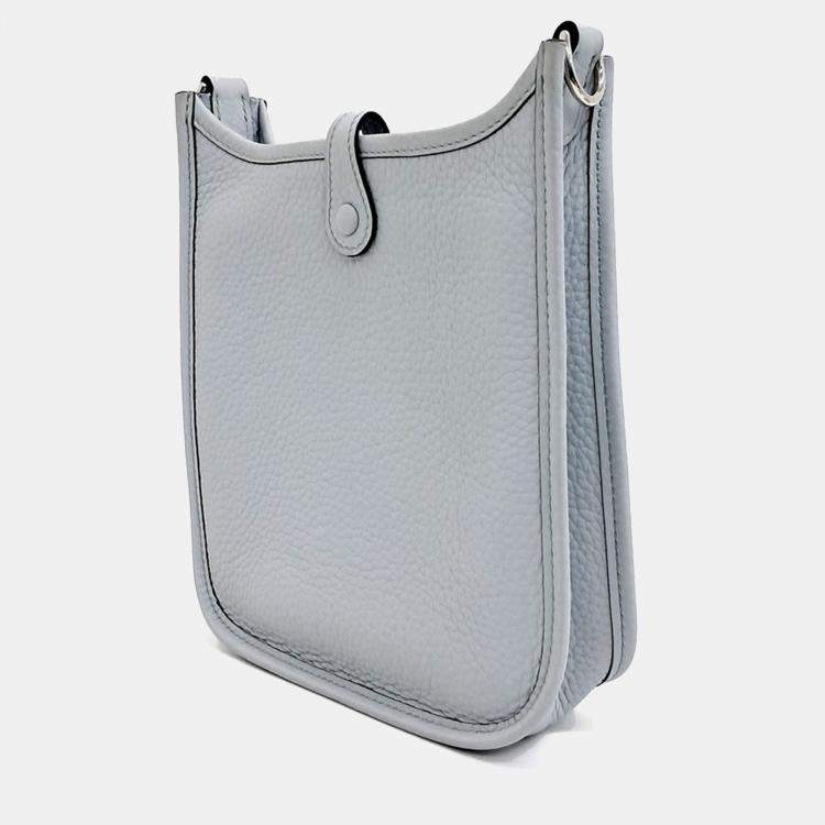 Pre Owned Hermes Grey Leather Evelyn 16
