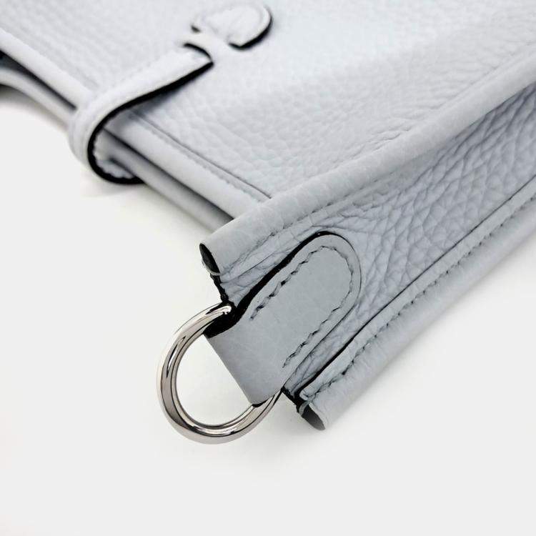 Pre Owned Hermes Grey Leather Evelyn 16