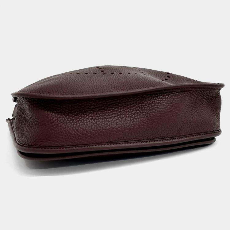 Pre Owned Hermes Brown Leather Evelyn 29