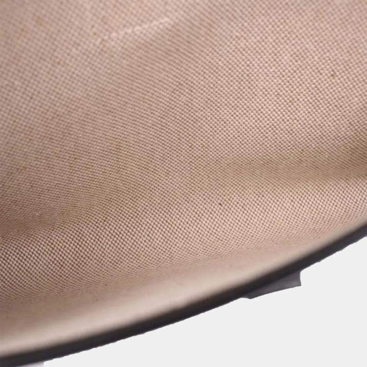 Pre Owned Hermes Black Box Calf Jige PM Clutch Bag