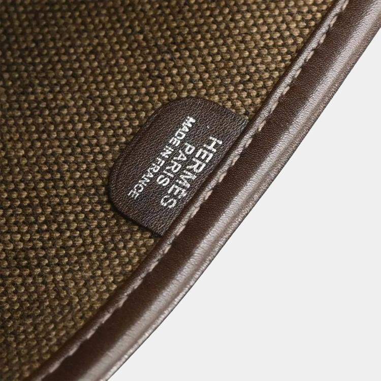 Pre Owned Hermes Evelyne 2 29 Ebene Toile H Chamonix Shoulder Bag PM