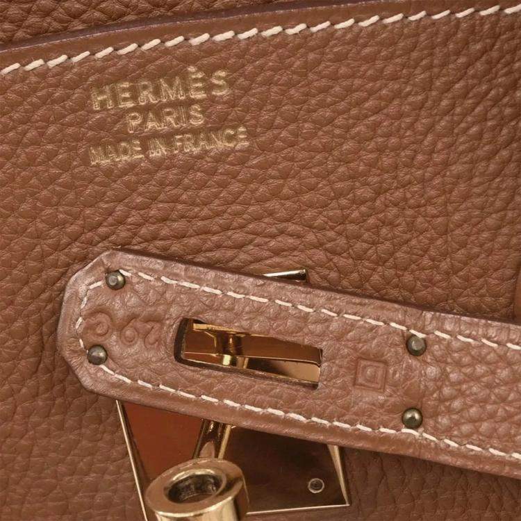 Pre Owned Hermes Gold Togo Birkin 35 Handbag