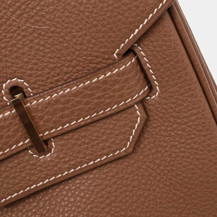 Pre Owned Hermes Gold Togo Birkin 35 Handbag