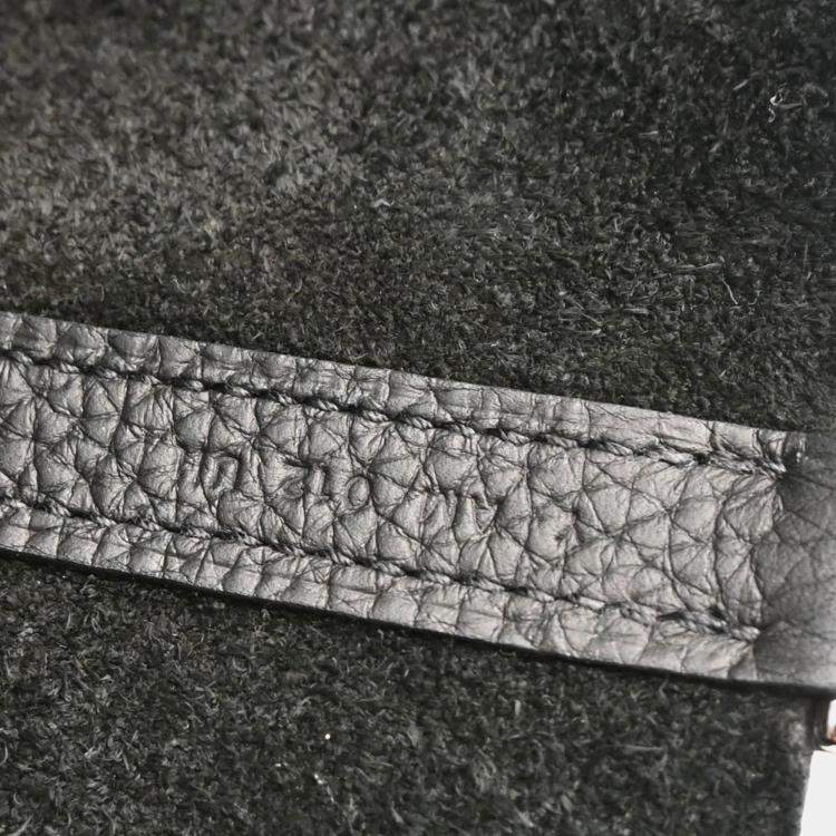 Pre Owned Hermes Black Taurillon Clemence Picotin Lock 22 MM Handbag