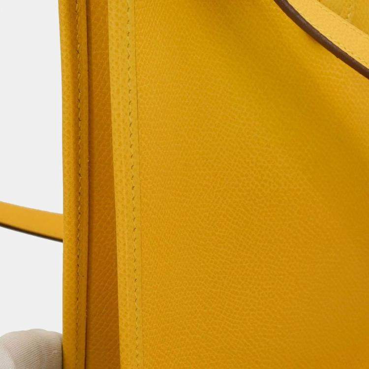 Pre Owned Hermes Jaune Epsom Evelyne TPM Shoulder Bag