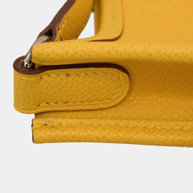 Pre Owned Hermes Jaune Epsom Evelyne TPM Shoulder Bag